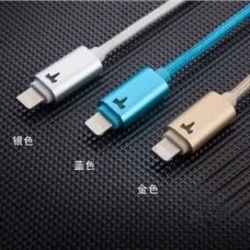 AIKE/爱客发光纤维数据线APPLE8P 苹果6 USB口不分正反面 智能呼吸灯