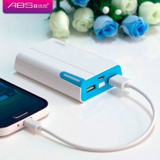 ABS/亚比仕 Y39 8400毫安 双USB输出 学生款 移动电源 充电宝